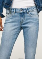 ⁦נשים 4N8XB42 Pepe Jeans דֵנִים ג'ינס בגזרת סקיני פיקסי בינונית⁩ – תמונה ⁦3⁩