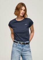 נשים 4N8XB430 Pepe Jeans dulwich חולצת טריקו מכותנה עם שרוולים קצרים