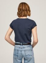 ⁦נשים 4N8XB430 Pepe Jeans dulwich חולצת טריקו מכותנה עם שרוולים קצרים⁩ – תמונה ⁦4⁩