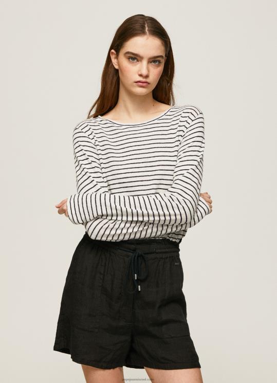 d7a0d7a9d799d79d_4n8xb436_pepe_jeans_dulwich_d797d795d79cd7a6d7aa_d798d7a8d799d7a7d795_d7a2d79d_d7a9d7a8d795d795d79cd799d79d_d790d7.jpg נשים 4N8XB436 Pepe Jeans dulwich חולצת טריקו עם שרוולים ארוכים עם פסים – תמונה 1
