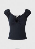 ⁦נשים 4N8XB438 Pepe Jeans dulwich חולצת טריקו עם צווארון מתוק⁩ – תמונה ⁦4⁩