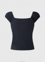 ⁦נשים 4N8XB438 Pepe Jeans dulwich חולצת טריקו עם צווארון מתוק⁩ – תמונה ⁦5⁩