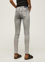 ⁦נשים 4N8XB43 Pepe Jeans דֵנִים ג'ינס בגזרת סקיני פיקסי בינונית⁩ – תמונה ⁦4⁩