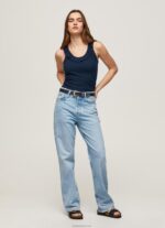 ⁦נשים 4N8XB441 Pepe Jeans dulwich חולצת טריקו עם צווארון סלסולים⁩ – תמונה ⁦2⁩