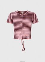 ⁦נשים 4N8XB442 Pepe Jeans רַב חולצת טריקו בהדפס פסים⁩ – תמונה ⁦5⁩