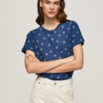 נשים 4N8XB444 Pepe Jeans רַב חולצת טריקו בהדפס פרחים