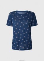 ⁦נשים 4N8XB444 Pepe Jeans רַב חולצת טריקו בהדפס פרחים⁩ – תמונה ⁦5⁩