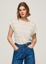 נשים 4N8XB447 Pepe Jeans רַב חולצת פשתן בהדפס פסים