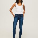 נשים 4N8XB44 Pepe Jeans דֵנִים ג'ינס בגזרת סקיני פיקסי בינונית