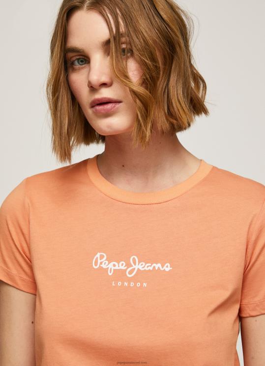 d7a0d7a9d799d79d_4n8xb455_pepe_jeans_d790d7a4d7a8d7a1d7a7_d797d795d79cd7a6d794_d79ed795d793d7a4d7a1d7aa.jpg נשים 4N8XB455 Pepe Jeans אפרסק חולצה מודפסת – תמונה 1