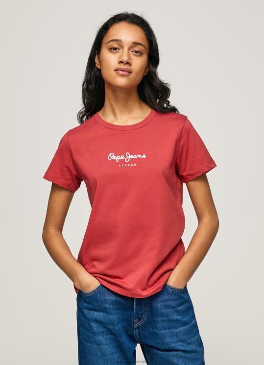 d7a0d7a9d799d79d_4n8xb456_pepe_jeans_d7a1d798d795d793d799d795_d790d793d795d79d_d797d795d79cd7a6d794_d79ed795d793d7a4d7a1d7aa.jpg נשים 4N8XB456 Pepe Jeans סטודיו אדום חולצה מודפסת – תמונה 1