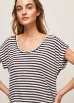 ⁦נשים 4N8XB458 Pepe Jeans dulwich חולצת טריקו בהדפס פסים⁩ – תמונה ⁦3⁩