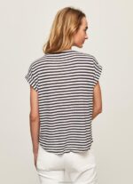 ⁦נשים 4N8XB458 Pepe Jeans dulwich חולצת טריקו בהדפס פסים⁩ – תמונה ⁦4⁩