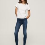 נשים 4N8XB45 Pepe Jeans דֵנִים ג'ינס סקיני בהתאמה גבוהה של ריג'נט