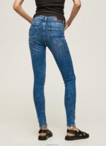 ⁦נשים 4N8XB46 Pepe Jeans דֵנִים ג'ינס סקיני בהתאמה גבוהה של ריג'נט⁩ – תמונה ⁦3⁩