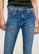 ⁦נשים 4N8XB46 Pepe Jeans דֵנִים ג'ינס סקיני בהתאמה גבוהה של ריג'נט⁩ – תמונה ⁦4⁩