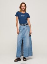 ⁦נשים 4N8XB470 Pepe Jeans חיל הים חולצת לוגו בסיסית⁩ – תמונה ⁦3⁩