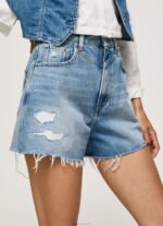 ⁦נשים 4N8XB481 Pepe Jeans דֵנִים מכנסי ג'ינס קצרים בהתאמה לבלון⁩ – תמונה ⁦3⁩