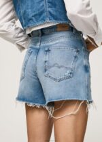 ⁦נשים 4N8XB481 Pepe Jeans דֵנִים מכנסי ג'ינס קצרים בהתאמה לבלון⁩ – תמונה ⁦5⁩