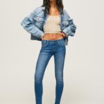 נשים 4N8XB48 Pepe Jeans דֵנִים ג'ינס סקיני בכושר סוהו בינוני