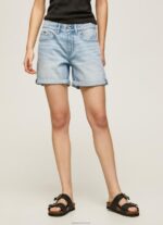 ⁦נשים 4N8XB492 Pepe Jeans דֵנִים מכנסי ג'ינס קצרים בכושר רגיל⁩ – תמונה ⁦2⁩