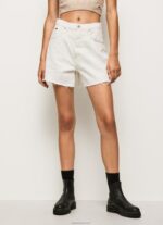 ⁦נשים 4N8XB498 Pepe Jeans דֵנִים מכנסי ג'ינס קצרים בהתאמה לבלון⁩ – תמונה ⁦2⁩