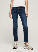 ⁦נשים 4N8XB4 Pepe Jeans דֵנִים ג'ינס בגזרה ישרה באמצע המותן⁩ – תמונה ⁦2⁩