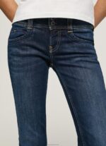 ⁦נשים 4N8XB4 Pepe Jeans דֵנִים ג'ינס בגזרה ישרה באמצע המותן⁩ – תמונה ⁦3⁩