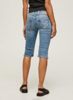 ⁦נשים 4N8XB508 Pepe Jeans דֵנִים מכנסי ג'ינס קצרים בהתאמה רגילה 3/4⁩ – תמונה ⁦4⁩