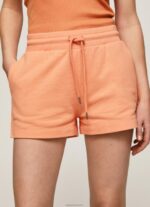 ⁦נשים 4N8XB515 Pepe Jeans אפרסק מכנסי כותנה קצרים מתכווננים⁩ – תמונה ⁦3⁩