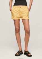 ⁦נשים 4N8XB518 Pepe Jeans זוהר מכנסי כותנה בכושר רגיל⁩ – תמונה ⁦2⁩