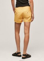 ⁦נשים 4N8XB518 Pepe Jeans זוהר מכנסי כותנה בכושר רגיל⁩ – תמונה ⁦4⁩