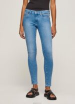 ⁦נשים 4N8XB51 Pepe Jeans דֵנִים ג'ינס בגזרת סקיני פיקסי בינונית⁩ – תמונה ⁦2⁩