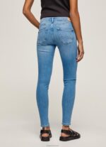 ⁦נשים 4N8XB51 Pepe Jeans דֵנִים ג'ינס בגזרת סקיני פיקסי בינונית⁩ – תמונה ⁦5⁩