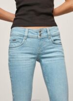 ⁦נשים 4N8XB520 Pepe Jeans דֵנִים מכנסי ג'ינס קצרים בהתאמה רגילה 3/4⁩ – תמונה ⁦3⁩