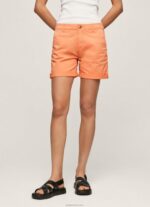 ⁦נשים 4N8XB522 Pepe Jeans אפרסק מכנסי צ'ינו בכושר רגיל⁩ – תמונה ⁦2⁩