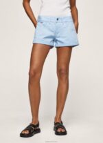 ⁦נשים 4N8XB527 Pepe Jeans מִפרָץ מכנסי כותנה בכושר רגיל⁩ – תמונה ⁦2⁩