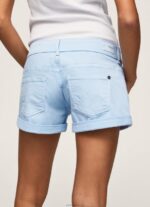 ⁦נשים 4N8XB527 Pepe Jeans מִפרָץ מכנסי כותנה בכושר רגיל⁩ – תמונה ⁦4⁩