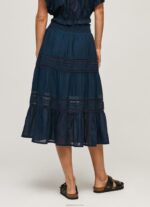⁦נשים 4N8XB535 Pepe Jeans dulwich חצאית שרוכים⁩ – תמונה ⁦4⁩