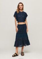 ⁦נשים 4N8XB536 Pepe Jeans לבן חזיית ספורט מכותנה⁩ – תמונה ⁦3⁩