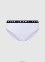 נשים 4N8XB537 Pepe Jeans לבן תחתון קלאסי עם לוגו מודפס