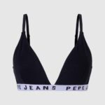 נשים 4N8XB538 Pepe Jeans שָׁחוֹר חזיית כותנה משולשת