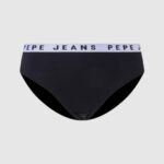 נשים 4N8XB539 Pepe Jeans שָׁחוֹר תחתון קלאסי עם לוגו מודפס