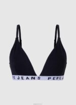 ⁦נשים 4N8XB539 Pepe Jeans שָׁחוֹר תחתון קלאסי עם לוגו מודפס⁩ – תמונה ⁦3⁩