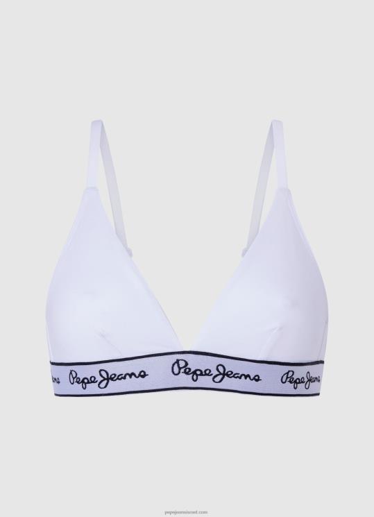 d7a0d7a9d799d79d_4n8xb540_pepe_jeans_d79cd791d79f_d797d796d799d799d7aa_d79bd795d7aad7a0d794_d7a0d79ed7aad797d7aa.jpg נשים 4N8XB540 Pepe Jeans לבן חזיית כותנה נמתחת – תמונה 1