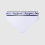 נשים 4N8XB541 Pepe Jeans לבן חוטיני קלאסי עם לוגו מודפס