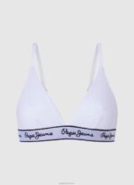 ⁦נשים 4N8XB542 Pepe Jeans לבן תחתון קלאסי עם לוגו מודפס⁩ – תמונה ⁦4⁩