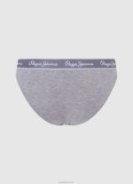 ⁦נשים 4N8XB546 Pepe Jeans חוואר אפור תחתון קלאסי עם לוגו מודפס⁩ – תמונה ⁦2⁩