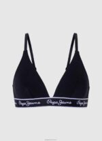 נשים 4N8XB548 Pepe Jeans שָׁחוֹר חזיית כותנה נמתחת