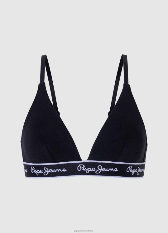 d7a0d7a9d799d79d_4n8xb548_pepe_jeans_d7a9d6b8d781d797d795d6b9d7a8_d797d796d799d799d7aa_d79bd795d7aad7a0d794_d7a0d79ed7aad797d7aa.jpg נשים 4N8XB548 Pepe Jeans שָׁחוֹר חזיית כותנה נמתחת – תמונה 1
